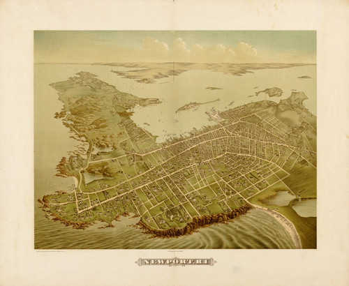 Newport, Rhode Island 1878 Poster Print