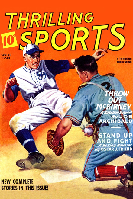 Cover art from a pulp magazine dedicated to thrilling tales of sports. Poster Print by unknown - Item # VARBLL0587378298