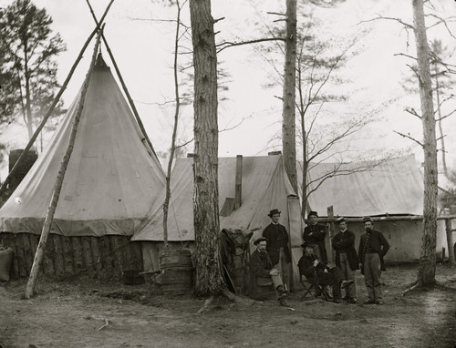 Brandy Station, Virginia. Provost Marshal clerks, headquarters, Army of the Potomac Poster Print - Item # VARBLL058753671L