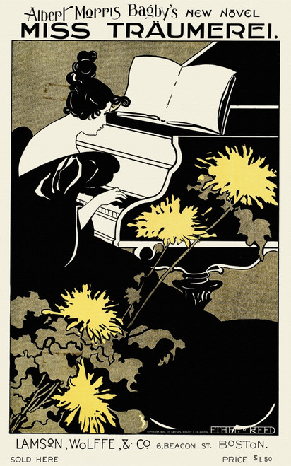 A woman sits playing a piano. Poster Print by  Ethel Reed - Item # VARBLL0587414529