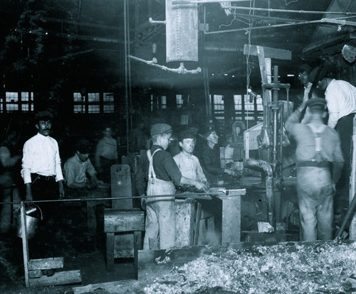 Night scene in Cumberland Glass Works, Bridgeton, N.J. Poster Print - Item # VARBLL058755001L