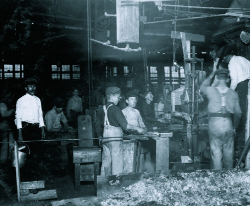 Night scene in Cumberland Glass Works, Bridgeton, N.J. Poster Print - Item # VARBLL058755001L