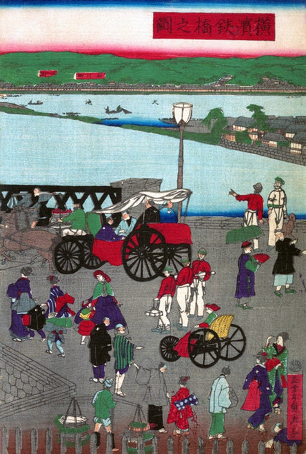 Steel Bridge in Yokohama Poster Print by Sadahide - Item # VARBLL0587651725