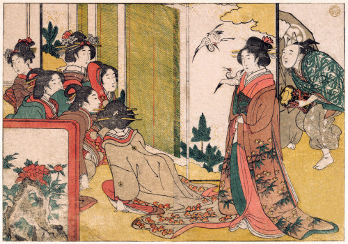 Girls entertained by performers Poster Print by Utamaro - Item # VARBLL0587652179