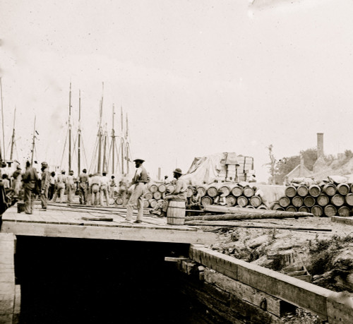 City Point, Virginia. Army stores on wharf Poster Print - Item # VARBLL058754200L