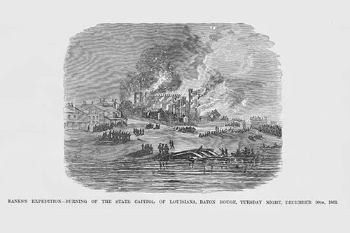 Burnside Burns Baton Rouge Poster Print by Frank  Leslie - Item # VARBLL0587329068