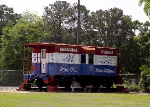 Train car at boyhood home of Hank Williams, Georgiana, Alabama Poster Print - Item # VARBLL058756224L