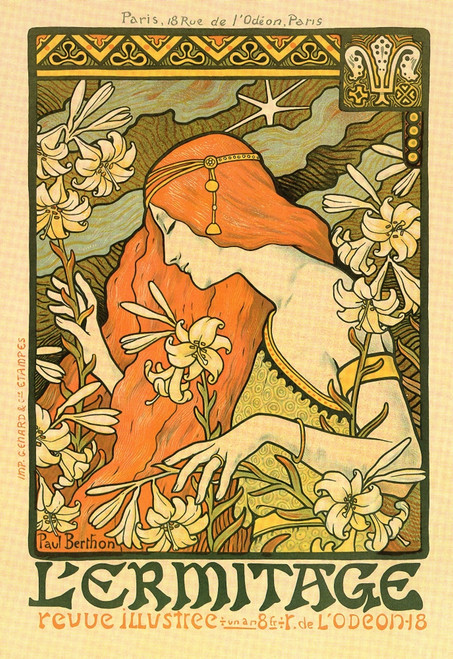 Parisian illustrated periodical.  Paul ?mile Berthon was a French artist who produced primarily posters and lithographs. Berthon's work is in the style of Art Nouveau. Poster Print by Paul Berthon - Item # VARBLL0587411902
