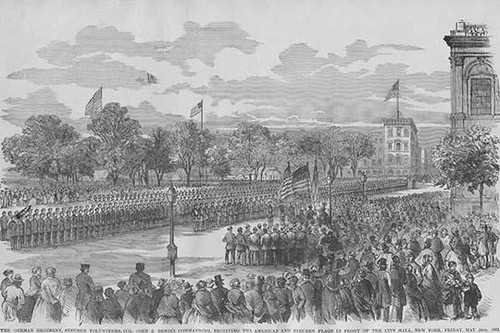 Troops Drill in Washington, DC Poster Print by Frank  Leslie - Item # VARBLL0587323353