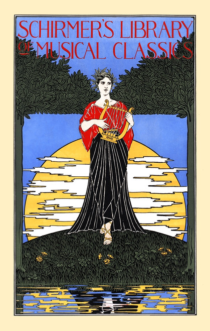 A woman plays a lyre. Poster Print - Item # VARBLL0587414154