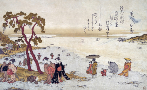 Girls gathering Shells at the seashore Poster Print by Utamaro - Item # VARBLL0587648724