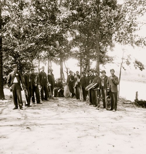 Drewry's Bluff, Virginia. Band of 1st Connecticut Heavy Artillery at Fort Darling on James river Poster Print - Item # VARBLL058752182L