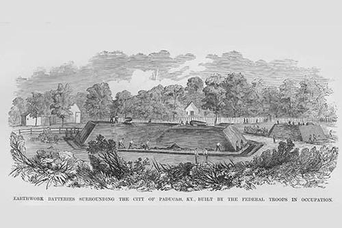 Federals Build Batteries during occupation of Paducah, Kentucky Poster Print by Frank  Leslie - Item # VARBLL0587324112