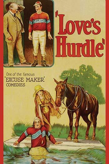Love of a jockey who falls from his horse for a girl and into the water Poster Print by Unknown - Item # VARBLL058762467L