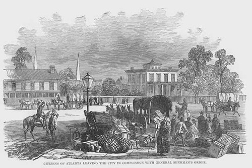 Citizens of Atlanta move out per orders of General Sherman Poster Print by Frank  Leslie - Item # VARBLL0587332646