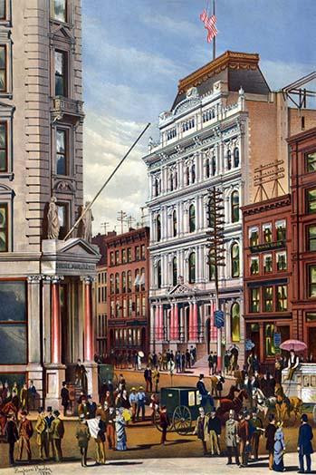 The New York Stock Exchange Building in New York City. Poster Print by Charles Hart - Item # VARBLL0587237090