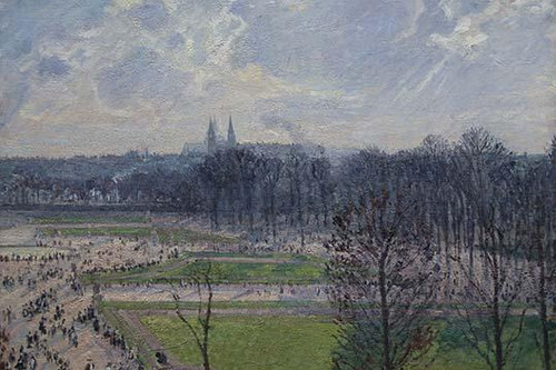 Garden of the Tuileries in a winter morning Poster Print by Camille Pissarro - Item # VARBLL058760377L