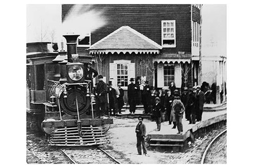 Hanover Junction, Pennsylvania--1863--Hanover Junction Railroad Station Poster Print by unknown - Item # VARBLL0587235101