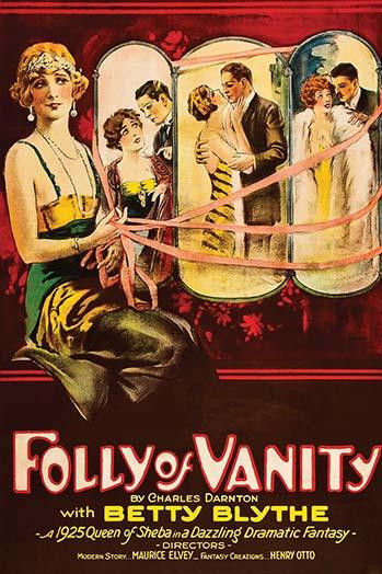 Flapper holds ribbon over scenes of courting Poster Print by Unknown - Item # VARBLL058762338L