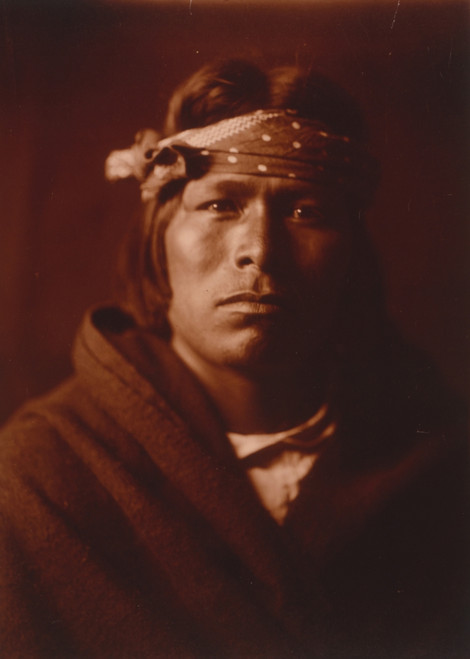 Head-and-shoulders portrait of an Acoma man, facing front. Poster Print - Item # VARBLL058747084L