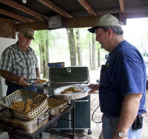 Southern fried catfish is prepared at a fishing lodge in Monroe County, Alabama Poster Print - Item # VARBLL058756179L