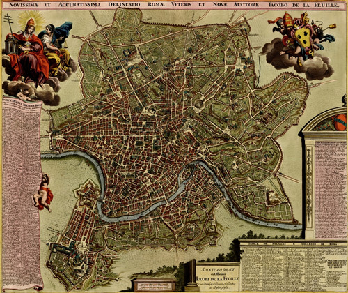 Rome on the Tiber & The Vatican - 1700 Poster Print - Item # VARBLL058758133L