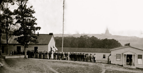 Washington, D.C. Band before officers' quarters at Harewood Hospital Poster Print - Item # VARBLL058752092L
