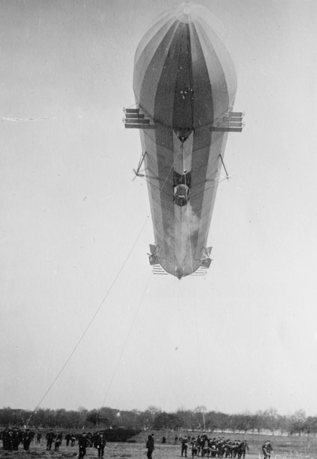 Blimp, Zeppelin No. 3, in shed, seen from water Poster Print - Item # VARBLL058748035L