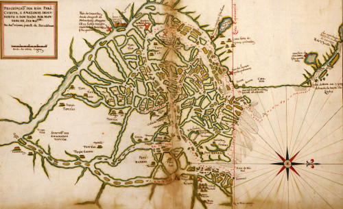 Portuguese Map of Brazil's Amazon - 1630 Poster Print - Item # VARBLL058758399L