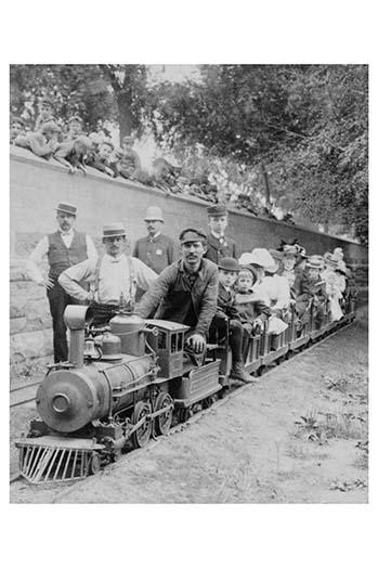 miniature railroad loaded with passengers at Central Park, New York City, New York. Poster Print by unknown - Item # VARBLL0587235136