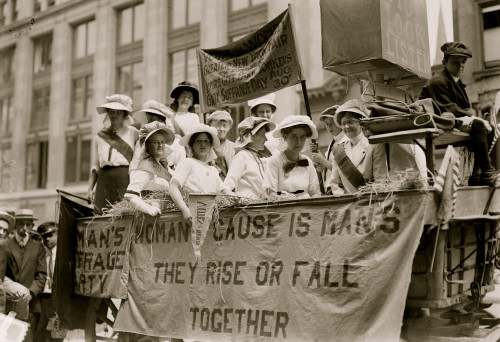 Suffrage Hay Wagon Poster Print