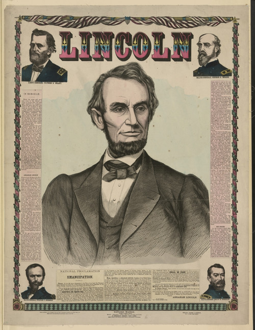 Abraham Lincoln Portrait Poster Print