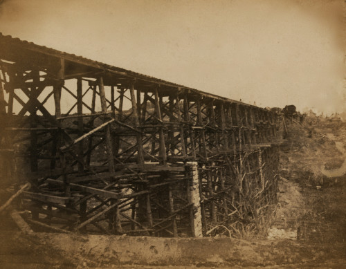 Military railroad bridge across Potomac Creek, on the Fredericksburg Railroad Poster Print - Item # VARBLL058753446L