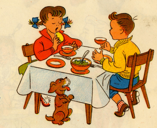 Boy & Girl Have Breakfast Poster Print - Item # VARBLL058759496L
