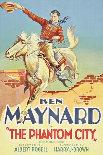 Cowboy star jumps a brick wall on a while stallion Poster Print by Unknown - Item # VARBLL058762903L