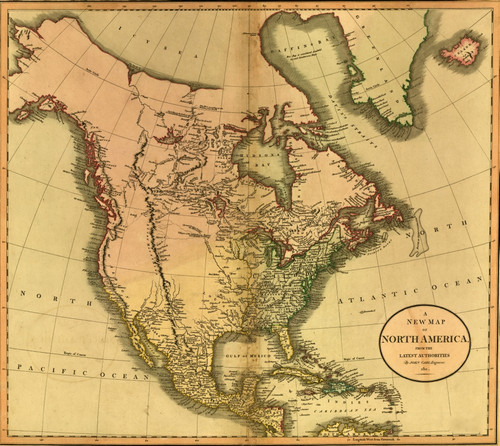 North America -1811 Poster Print