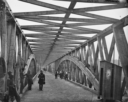 Union Soldiers Guard the Chain Bridge over the Potomac at Washington, DC Poster Print - Item # VARBLL058746608L