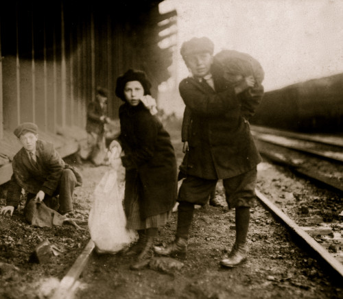Stealing coal from railroad coal-yard. Poster Print - Item # VARBLL058754273L