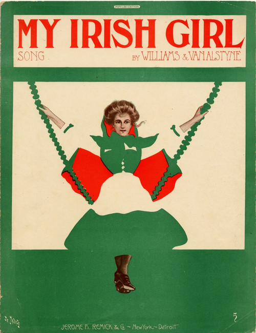 Irish Girl on a Swing Poster Print - Item # VARBLL058753946L