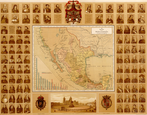 Personalities in the history of New Spain; Illustrated History of the United States of Mexico; Atlas pintoresco ? hist?rico de los Estados Unidos Mexicanos Poster Print - Item # VARBLL058757212L