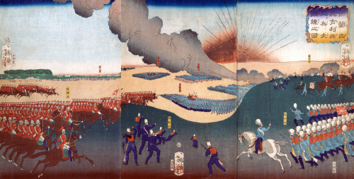 Maneuvers of French & English soldiers Poster Print by Yoshitoshi - Item # VARBLL0587652268