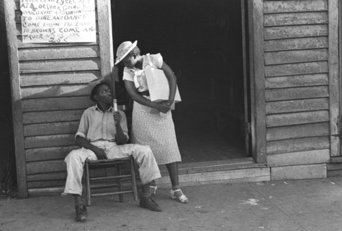Sidewalk scene, Alabama Poster Print