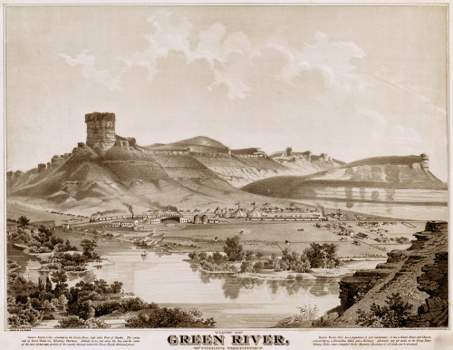 View of Green River, Wyoming Territory 1875 Poster Print - Item # VARBLL058757022L