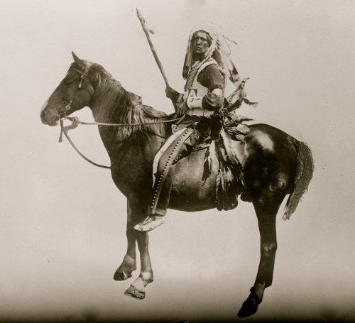 Chief Deep Sky-Indian mounted on horse Poster Print - Item # VARBLL058751348L