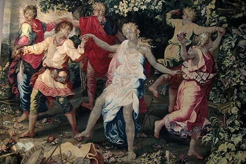 Shepherds and Shepherdesses Dancing Poster Print