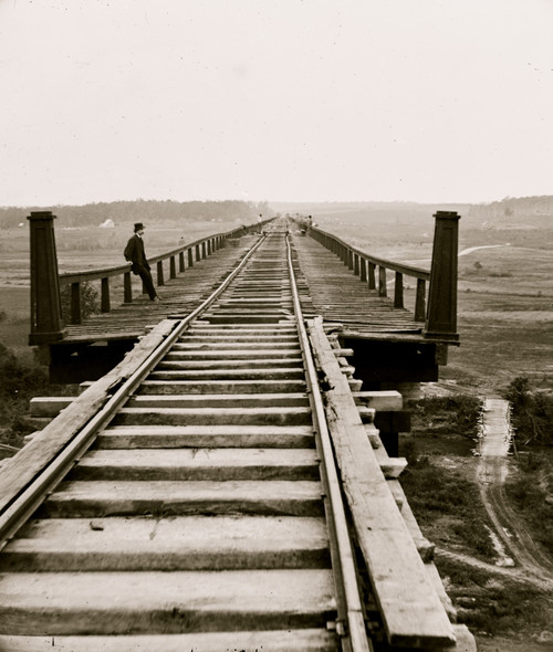 Farmville, Va., vicinity. High bridge of the South Side Railroad across the Appomattox Poster Print - Item # VARBLL058752297L