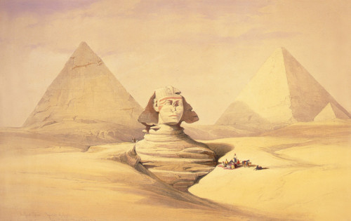 The Great Sphinx, pyramids of Girzeh July 17th 1840 Poster Print by David Roberts - Item # VARBLL0587422629