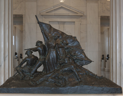 WWI Battle Sculpture at Alabama Department of Archives and History, Montgomery, Alabama Poster Print by Carol Highsmith - Item # VARBLL0587557761