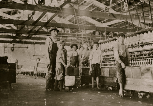 Group of doffers and spinners working in Roanoke Cotton Mills I counted seven apparently under fourteen and three under twelve years old Poster Print - Item # VARBLL058754911L
