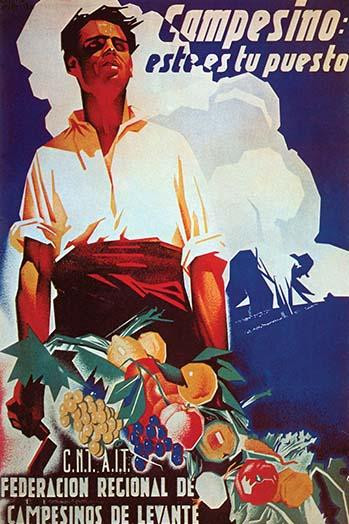 Campesino este es tu Puesto.  Farmer Harvest luscious fruit Poster Print by National Confederation of Workers - Item # VARBLL0587284331